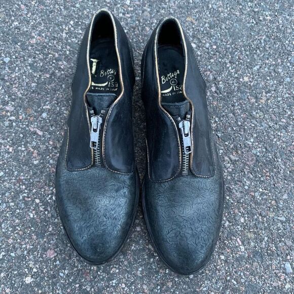 LA BOTTEGA voters genuine leather loafers ankle boots womens 7.5 true to size - Picture 2 of 7